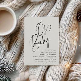 Convite Minúsculo preto branco-preto