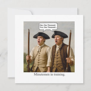 Convite Minutemen em treinamento.