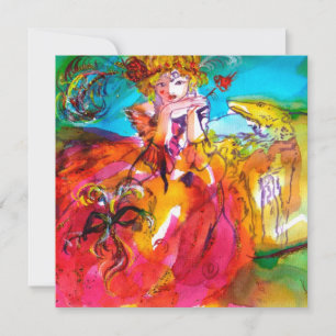 Convite MIRANDOLINA, BOLA MASCARADA DOCE 16, coração