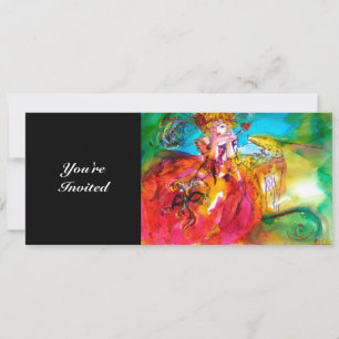 Convite MIRANDOLINA,brilho amarelo-acastanhado verde-claro