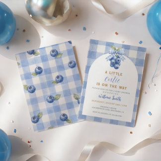 Convite Mirtilos Modernos Chuvinha de amor baby shower