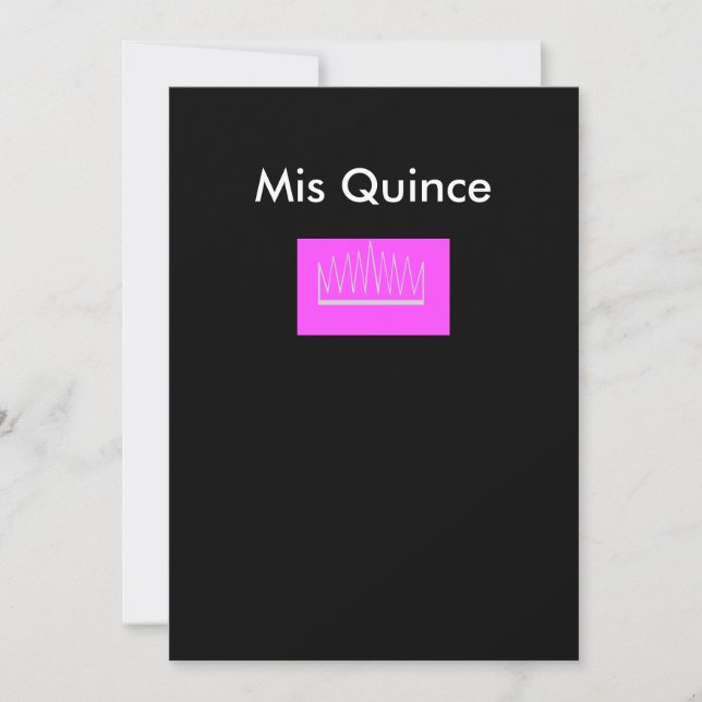 Convite Mis Quince (Frente)