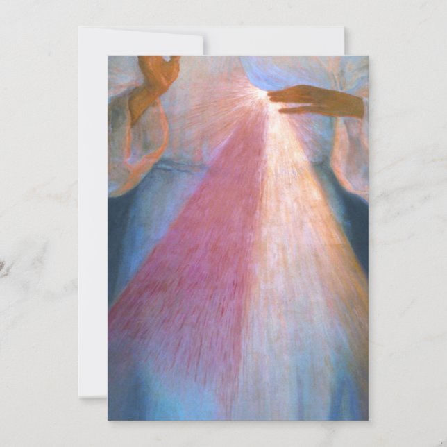 Convite Misericórdia Divina Original Por Kazimirowski (Frente)