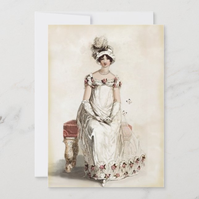 Convite "Miss Bennet" (Frente)