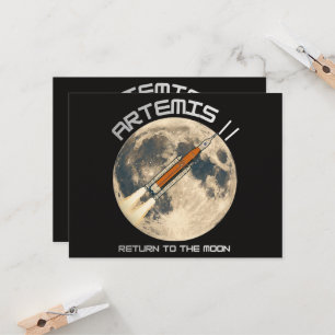 Convite Missão Artemis à lua