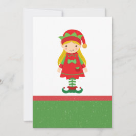 Convite Misses Elf e Candy Canes