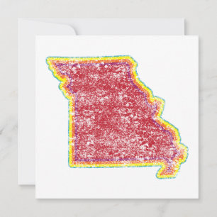 Convite missouri color grunge