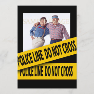 Convite Mistério de assassinato algum aniversário da idade