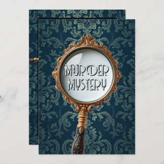 Convite Mistério de assassinato de Vintage festa de janto 