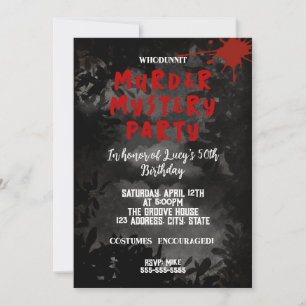Convite mistério de assassinato whodunit festa sangrenta 4
