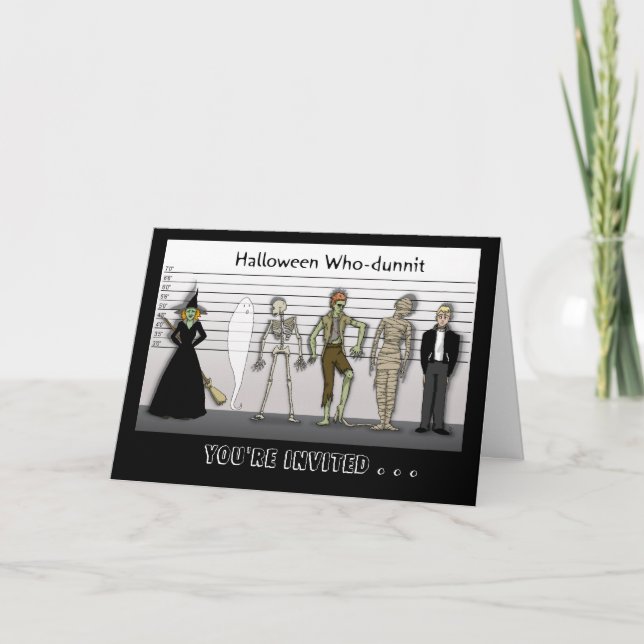 Convite Mistério de Halloween (Frente)