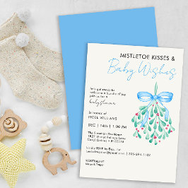 Convite Mistletoe Bundle of Joy Chá de fraldas Invite