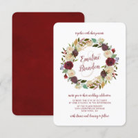 Mistletoe Manor Watercolor Wreath Wedding