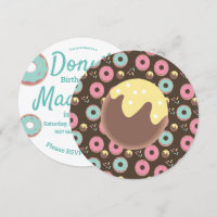 Mistura de Glacê Redondo Furo de Donut Rosa e Verd