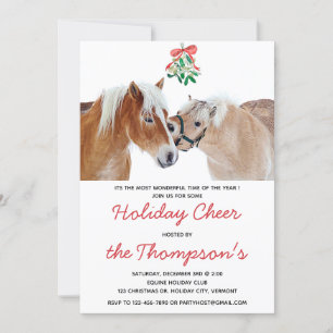 Convite Mistura de Natal Equestre Pôs Cutes Equestres