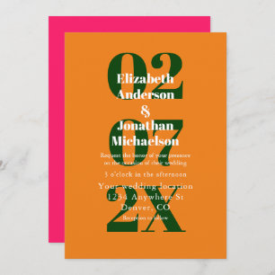 Convite Mistura e Casamento Minimalista de Elevação do Sol