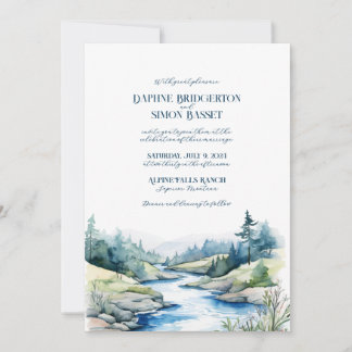 Convite Misty Mountain Wedding