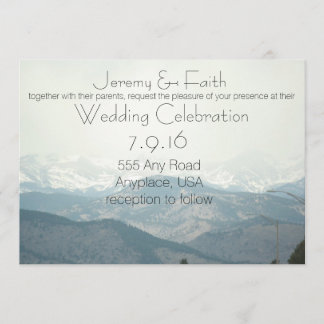 Convite Misty Mountain Wedding