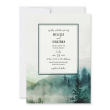 Convite Misty Mountain Wedding