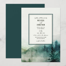 Convite Misty Mountain Wedding