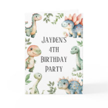 Miúdos Dinossauro Bonito Pensou No Aniversário