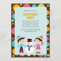 Miúdos e festa de Natal do boneco de neve