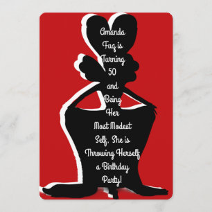 Convite Miz Modesty Drag Rainha Aniversário