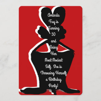 Convite Miz Modesty Drag Rainha Aniversário