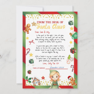 Convite Moça Elf - Concurso de Natal/Feriado
