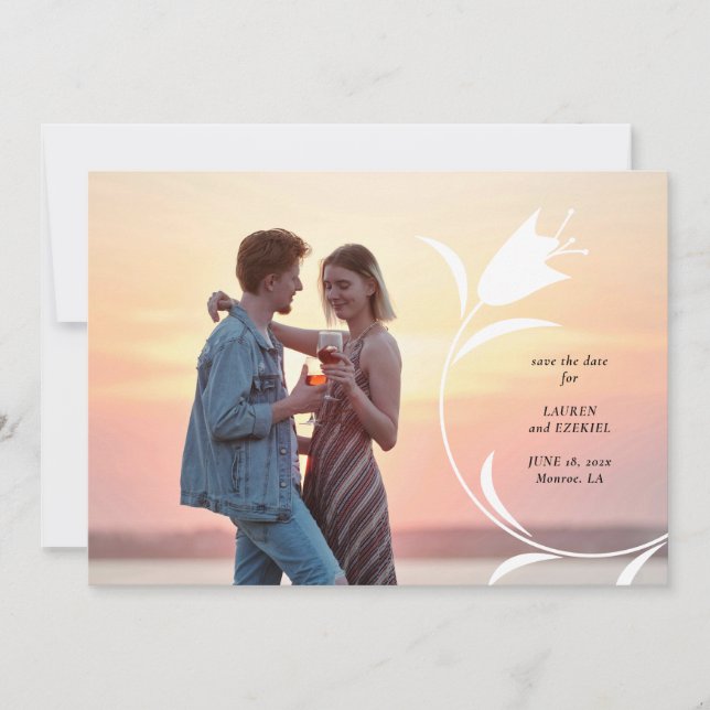 CONVITE MOD PINK TULIP WEDING SALVE A DATA (Frente)