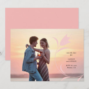 CONVITE MOD PINK TULIP WEDING SALVE A DATA