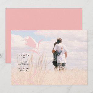 CONVITE MOD PINK TULIP WEDING SALVE A DATA