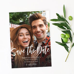 Convite MOD V Photo Bold Save Date - Lighter