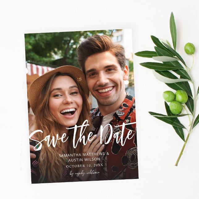 Convite MOD V Photo Bold Save Date - Lighter (Criador carregado)