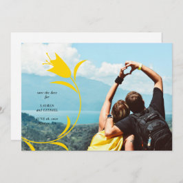CONVITE MOD YELLOW TULIP WEDDING SALVE A DATA