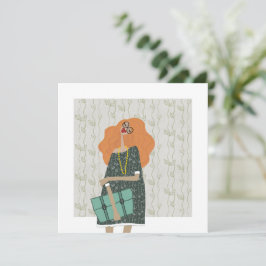 Convite Moda Fashionista de Volta às Aulas Ilustração de M