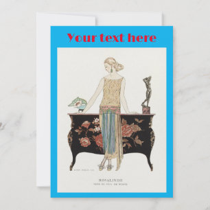 Convite Moda George Barbier Art Deco