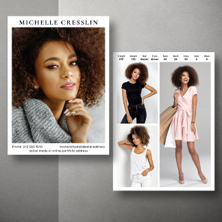 Convite Modelagem de 4 Modelo de placa composta de dois la