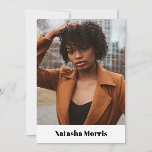 Convite Modelo Ator Dancer 4 Foto Comp (Frente)