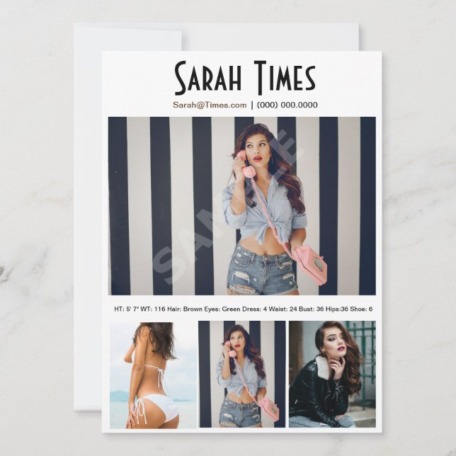 Convite Modelo branco da placa Comp de matriz de modelo de (Verso)