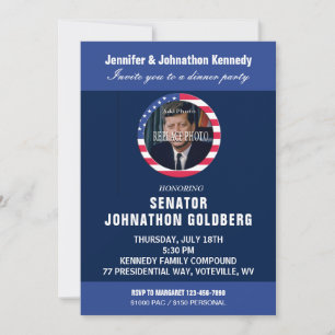 Convite Modelo da Campanha Política Personalizada