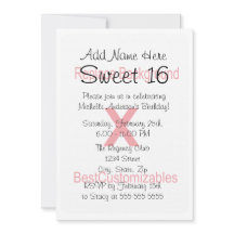 Modelo da festa de aniversário do doce 16