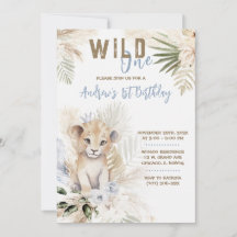 Modelo de 1º Aniversário do Príncipe Leão