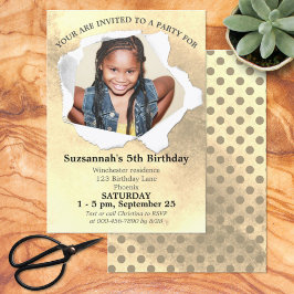 Convite Modelo de Aquarela Personalizada em Forma de Punch