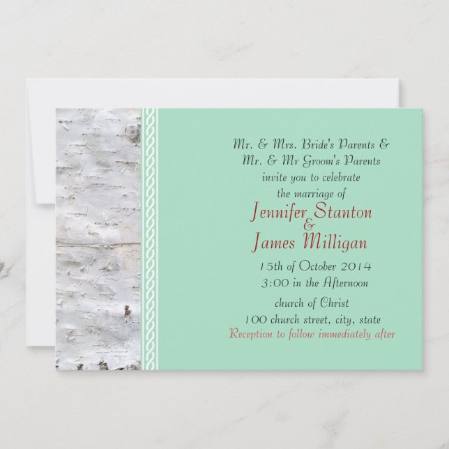 Convite Modelo de aves (Frente)