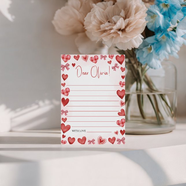 Convite Modelo de Carta Imprimível Sweetheart para Criança (Criador carregado)