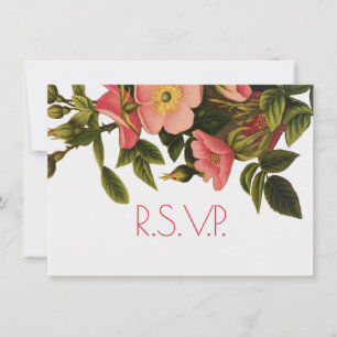 Convite Modelo de casamento de RSVP de Resposta Personaliz