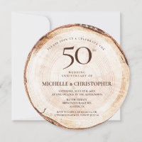 Modelo de Casamento Rústico de 50º Aniversário