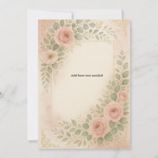 Convite Modelo de casamento simples