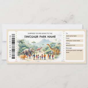 Convite Modelo de Certificado de Presente de Ingresso para